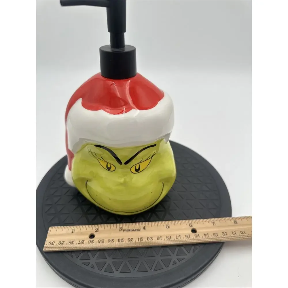 New Christmas Dr. Seuss The Grinch Face Lotion or Soap Dispenser